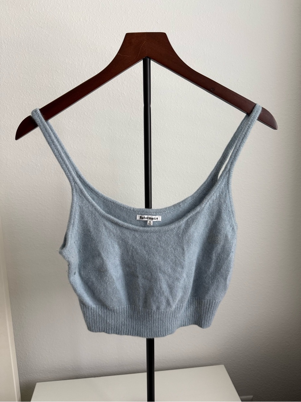 Reformation Powder Blue Cropped Cardigan and Tank Set - Picture 3 of 8